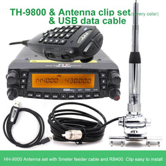 TYT TH-9800 Plus Walkie Talkie 50W Car Mobile Radio Station Quad Band 29/50/144/430MHz Dual Display Scrambler TH9800