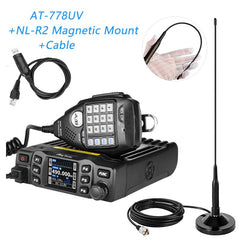 AnyTone AT-778UV II Dual Band Transceiver Mini Mobile Radio Station VHF 136-174 UHF 400-480MHz Amateur Radio  Walkie Talkie 25W