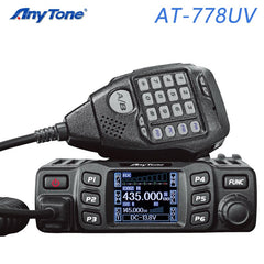 AnyTone AT-778UV II Dual Band Transceiver Mini Mobile Radio Station VHF 136-174 UHF 400-480MHz Amateur Radio  Walkie Talkie 25W