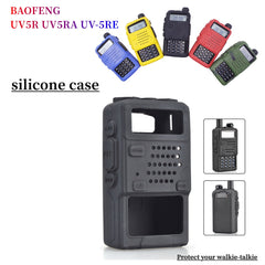 NEW Case Bag for Baofeng UV-5R UV5R UV5RA UV-5RE Plus F8 Protective Cover Walkie Talkie Two Way Radio Protection Soft Silicone