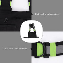 Radios Pocket Radio Chest Harness Chest Front Pack Pouch Holster Vest Rig Carry Case for 2 Way Radio Walkie Talkie for Baofeng