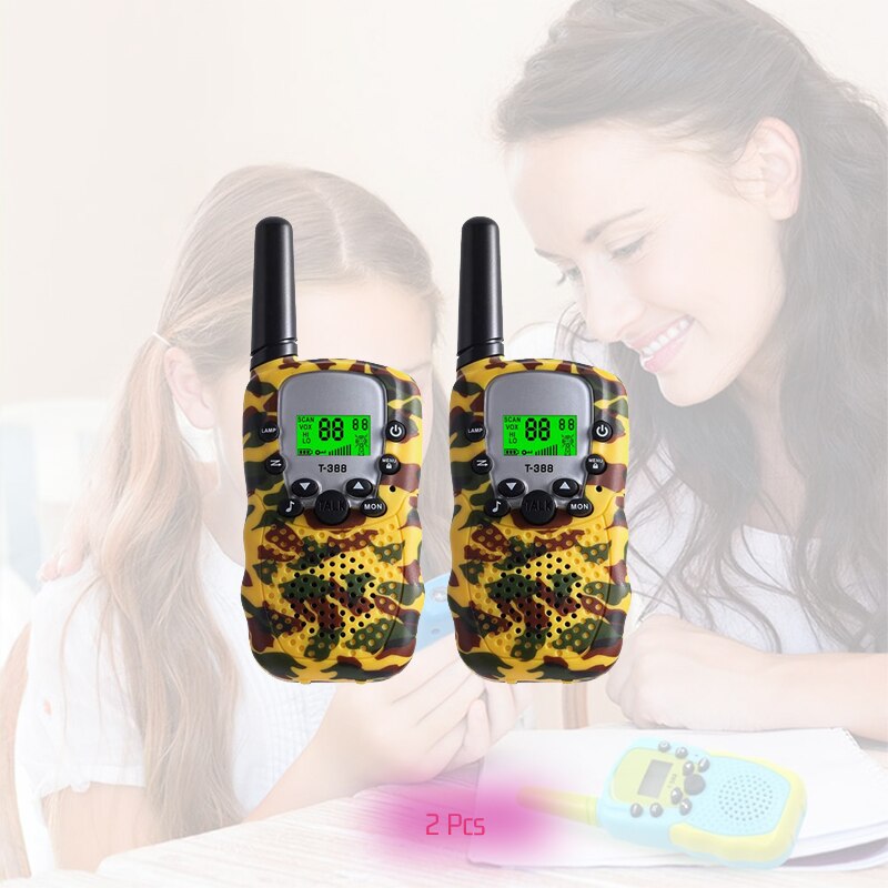 Kids Walkie Talkies 2PCS Celular Handheld Transceiver Phone Radio Interphone 6KM Mini Toys Talkie Walkie Gifts Boy Girl Tablet