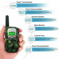 Kids Walkie Talkies 2PCS Celular Handheld Transceiver Phone Radio Interphone 6KM Mini Toys Talkie Walkie Gifts Boy Girl Tablet