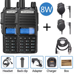 Baofeng UV-82 Plus 8W Walkie Talkie UV82 CB Radio Station 10KM VHF UHF Dual Band UV 82 Two Way Radio Ham Radio