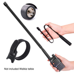 SMA Female Portable Signal Boost Foldable Outdoor Extend 150/440MHz VHF UHF Radio Antenna Dual Band For Baofeng UV-5R/82