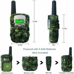 Kids Walkie Talkies 2PCS Celular Handheld Transceiver Phone Radio Interphone 6KM Mini Toys Talkie Walkie Gifts Boy Girl Tablet