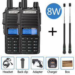 Baofeng UV-82 Plus 8W Walkie Talkie UV82 CB Radio Station 10KM VHF UHF Dual Band UV 82 Two Way Radio Ham Radio