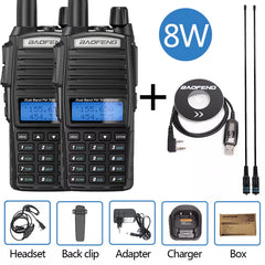 Baofeng UV-82 Plus 8W Walkie Talkie UV82 CB Radio Station 10KM VHF UHF Dual Band UV 82 Two Way Radio Ham Radio