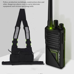 Radios Pocket Radio Chest Harness Chest Front Pack Pouch Holster Vest Rig Carry Case for 2 Way Radio Walkie Talkie for Baofeng