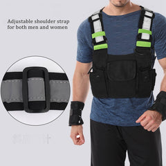 Radios Pocket Radio Chest Harness Chest Front Pack Pouch Holster Vest Rig Carry Case for 2 Way Radio Walkie Talkie for Baofeng